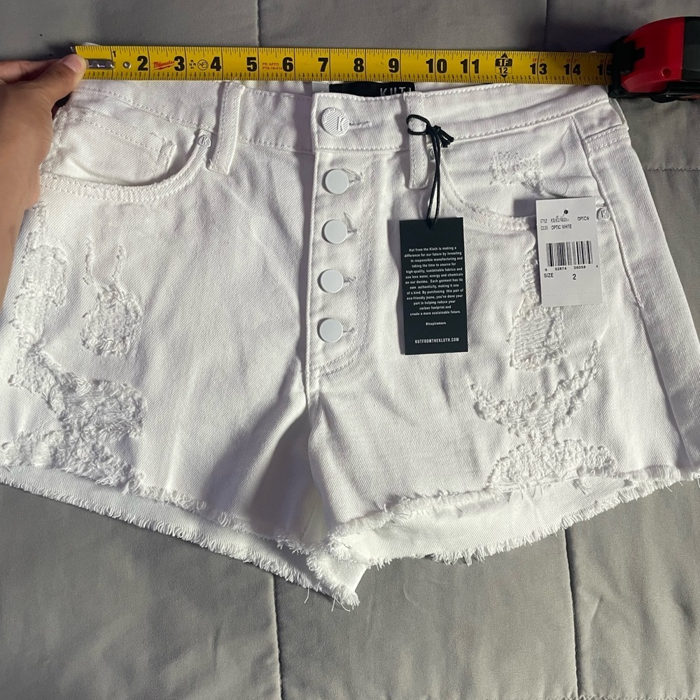 NWT KUT FROM THE KLOTH Jane High Rise Shorts - Picture 7 of 16